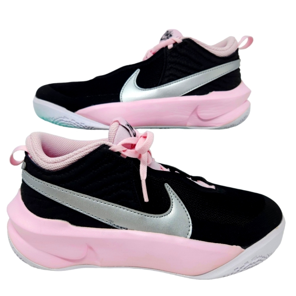 Basketball Nike Team Hustle Black Pink Girls Size 6 New In Box